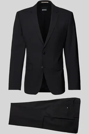 HUGO BOSS Garnitur o kroju slim fit z żywej wełny model ‘Huge’