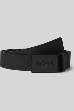 HUGO BOSS Pasek z naszywką z logo model ‘ICON’