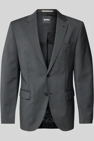 HUGO BOSS Marynarka zapinana na dwa guziki z kołnierzem z połami model ‘Jeckson’