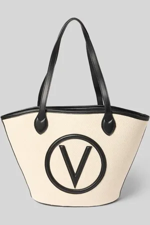 VALENTINO Torba shopper z detalem z logo model ‘COVENT’