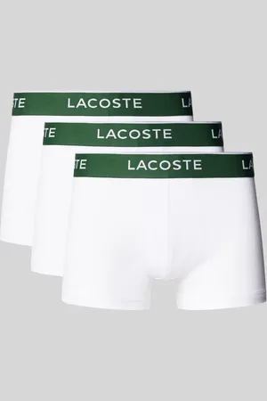 Lacoste Obcisłe bokserki z elastycznym paskiem z logo w zestawie 3 szt.