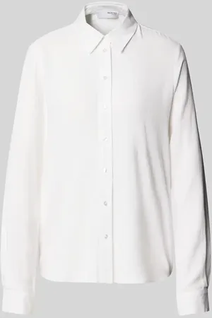 SELECTED Bluzka o kroju regular fit z mieszanki wiskozy i lnu model ‘VIVA’