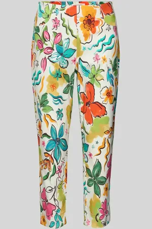 STEHMANN Spodnie capri ze wzorem na całej powierzchni model ‘Loli 600’