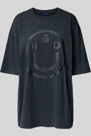 Hugo Blue T-shirt o kroju oversized z czystej bawełny