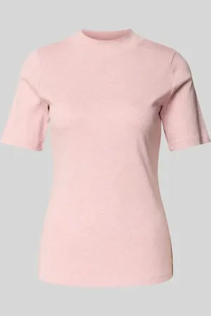 Christian Berg T-shirt z prążkowaną stójką