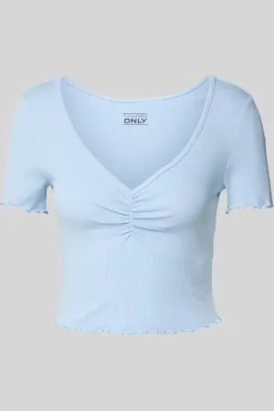 ONLY Top krótki o kroju regular fit z mieszanki bawełny i elastanu model ‘BETTY’