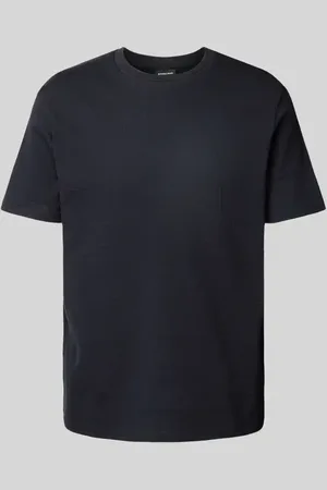 Strellson T-shirt z prążkowanym, okrągłym dekoltem model ‘Fisher’