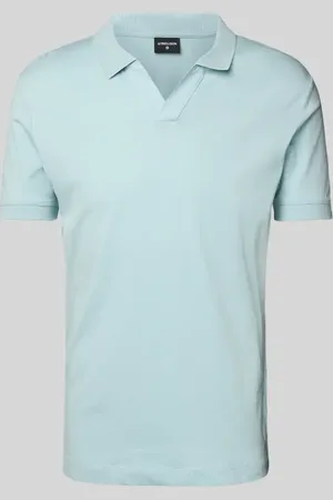 Strellson Koszulka polo z prążkowanymi wykończeniami model ‘Clark’
