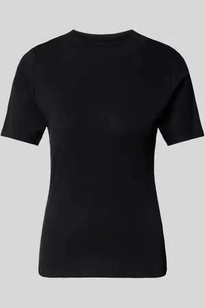 Christian Berg T-shirt z prążkowaną stójką