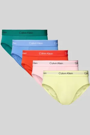 Calvin Klein Slipy z elastycznym paskiem z logo w zestawie 5 szt.