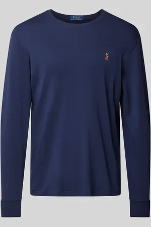 Ralph Lauren Bluzka z długim rękawem o kroju custom slim fit z okrągłym dekoltem