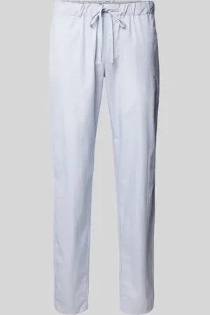 Hanro Spodnie od piżamy ze wzorem w kratę model ‘LONG PANT’