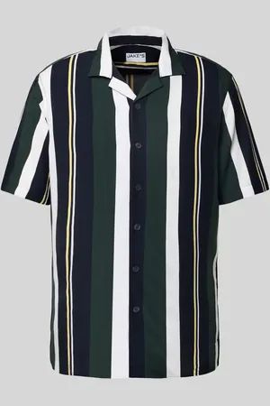 Jake*s Koszula biznesowa o kroju slim fit z listwą guzikową
