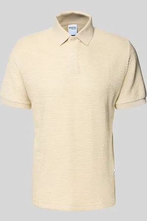 SELECTED Koszulka polo z krótką listwą guzikową model ‘JAY’