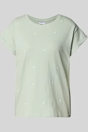 Jake*s T-shirt z wyhaftowanymi motywami