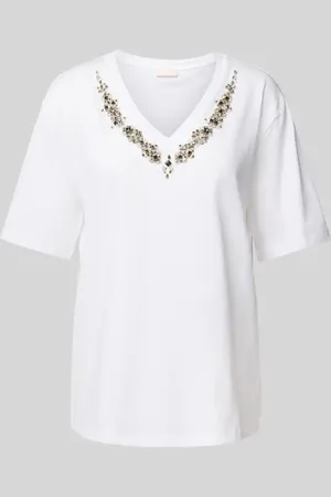 Liu Jo T-shirt zdobiony kamieniami