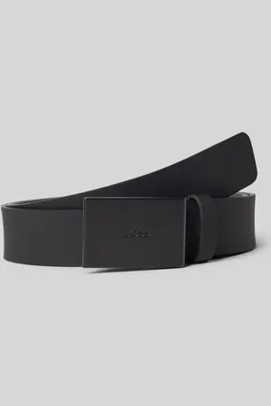 HUGO BOSS Pasek skórzany z wytłoczonym logo model ‘Tion’