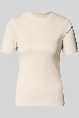 Christian Berg T-shirt z prążkowaną stójką