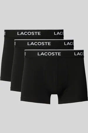 Lacoste Obcisłe bokserki z elastycznym paskiem z logo w zestawie 3 szt.