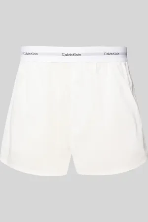 Calvin Klein Szorty od piżamy o kroju relaxed fit z elastycznym pasem z logo