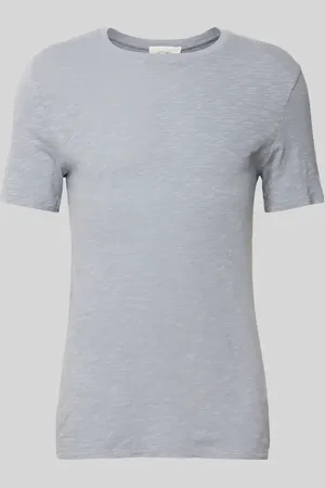 American Vintage T-shirt z prążkowanym, okrągłym dekoltem model ‘BYSAPICK’