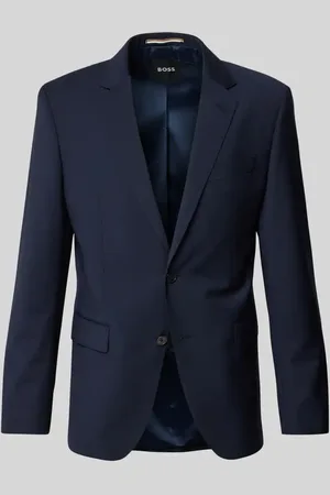 HUGO BOSS Marynarka o kroju slim fit z dwoma nachodzącymi na siebie guzikami model ‘Huge’