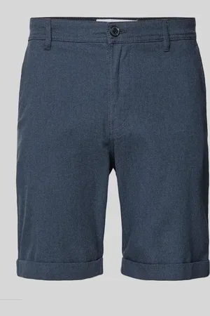 SELECTED Szorty o kroju slim fit z fakturowanym wzorem model ‘LUTON’