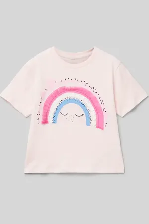 NAME IT T-shirt z detalem z logo model ‘DITTO’