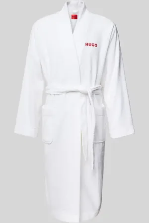 HUGO BOSS Szlafrok z wyhaftowanym logo model ‘Terry’