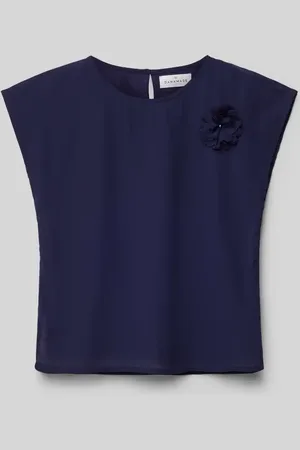 DANAMADE Top bluzkowy o kroju regular fit z okrągłym dekoltem