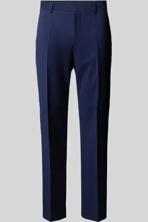 HUGO BOSS Spodnie do garnituru o kroju regular fit w kant model ‘Genius’