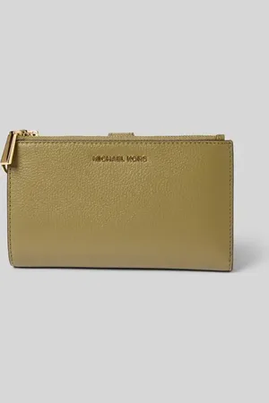 Michael Kors Portfel ze skóry z detalem z logo model ‘JET SET’