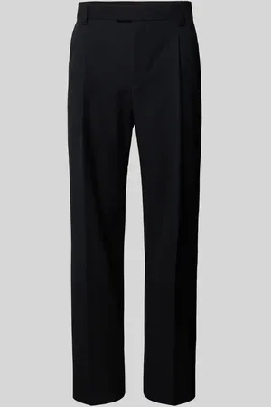 HUGO BOSS Spodnie do garnituru o kroju slim fit z fakturowanym wzorem model ‘Theodor’
