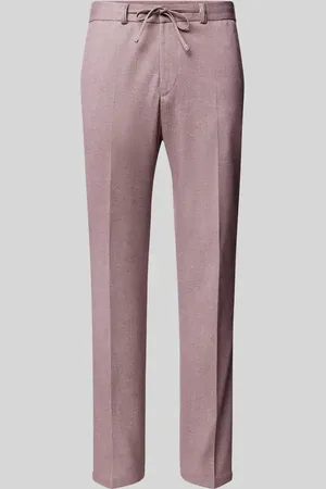 Zuitable Spodnie do garnituru o kroju slim fit w kant model ‘SPARTAFLEX’