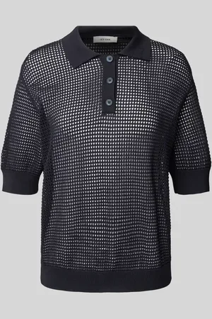 Ivy & Oak Koszulka polo z haftem angielskim model 