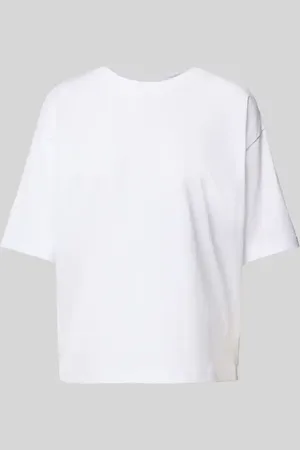 Jake*s T-shirt o kroju oversized z okrągłym, prążkowanym dekoltem