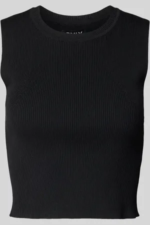ONLY Top krótki o kroju slim fit z mieszanki wiskozy