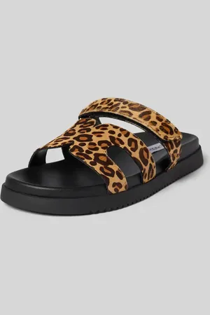 Steve Madden Klapki skórzane z zapięciem na rzep model ‘MISSILE’