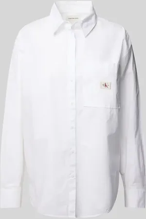 Calvin Klein Bluzka o kroju relaxed fit z detalem z logo