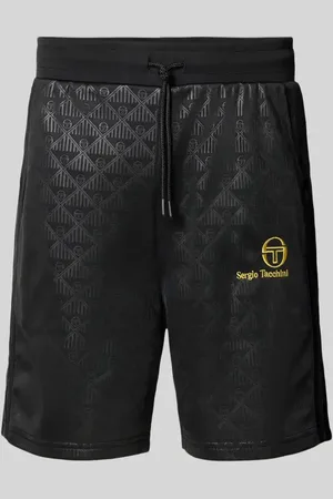 Sergio Tacchini Szorty z wyhaftowanym logo model ‘NERO’