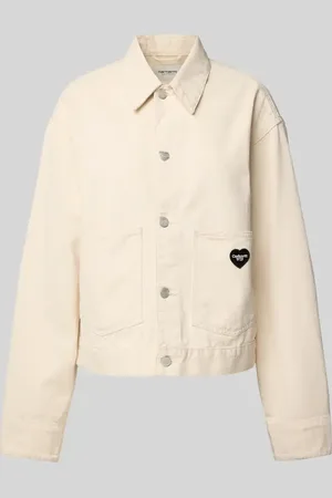 Carhartt Kurtka jeansowa z naszywką z logo