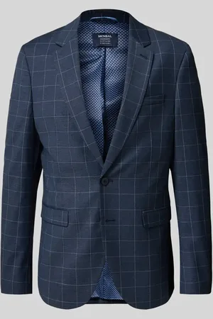 McNeal Marynarka o kroju slim fit ze wzorem w kratę zapinana na 2 guziki