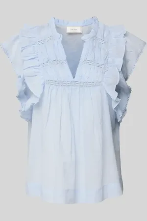 Neo Noir Top bluzkowy o kroju regular fit z krótkim rękawem model ‘Jayla’