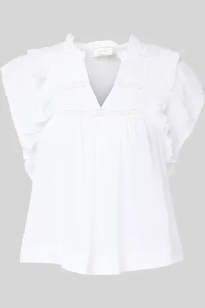 Neo Noir Top bluzkowy o kroju regular fit z krótkim rękawem model ‘Jayla’
