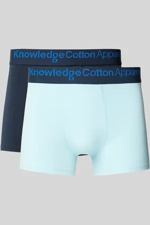 Knowledge Cotton Apparal Majtki z elastycznym paskiem z logo w zestawie 2 szt.