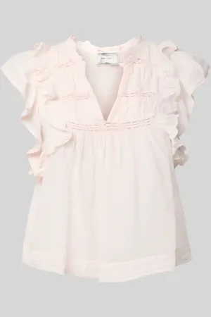 Neo Noir Top bluzkowy o kroju regular fit z krótkim rękawem model ‘Jayla’