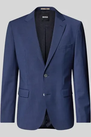 HUGO BOSS Marynarka na dwa guziki o kroju slim fit z kieszeniami z patką model ‘Jasper’