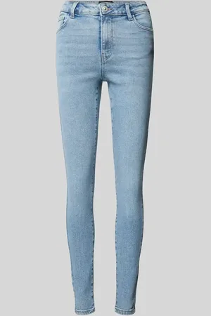 Pieces® Jeansy o kroju skinny fit z mieszanki bawełny model ‘DANA’