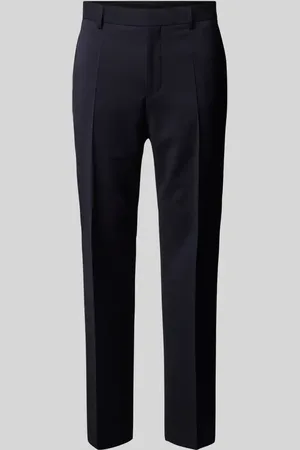 HUGO BOSS Spodnie do garnituru o kroju regular fit w kant model ‘Genius’