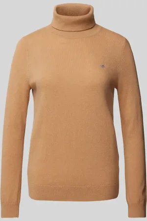 GANT Sweter z dzianiny z golfem model ‘EXTRAFINE’
